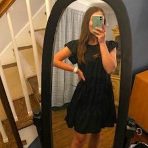 Black Flowy Mini Dress